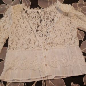 NWOT lace shirt